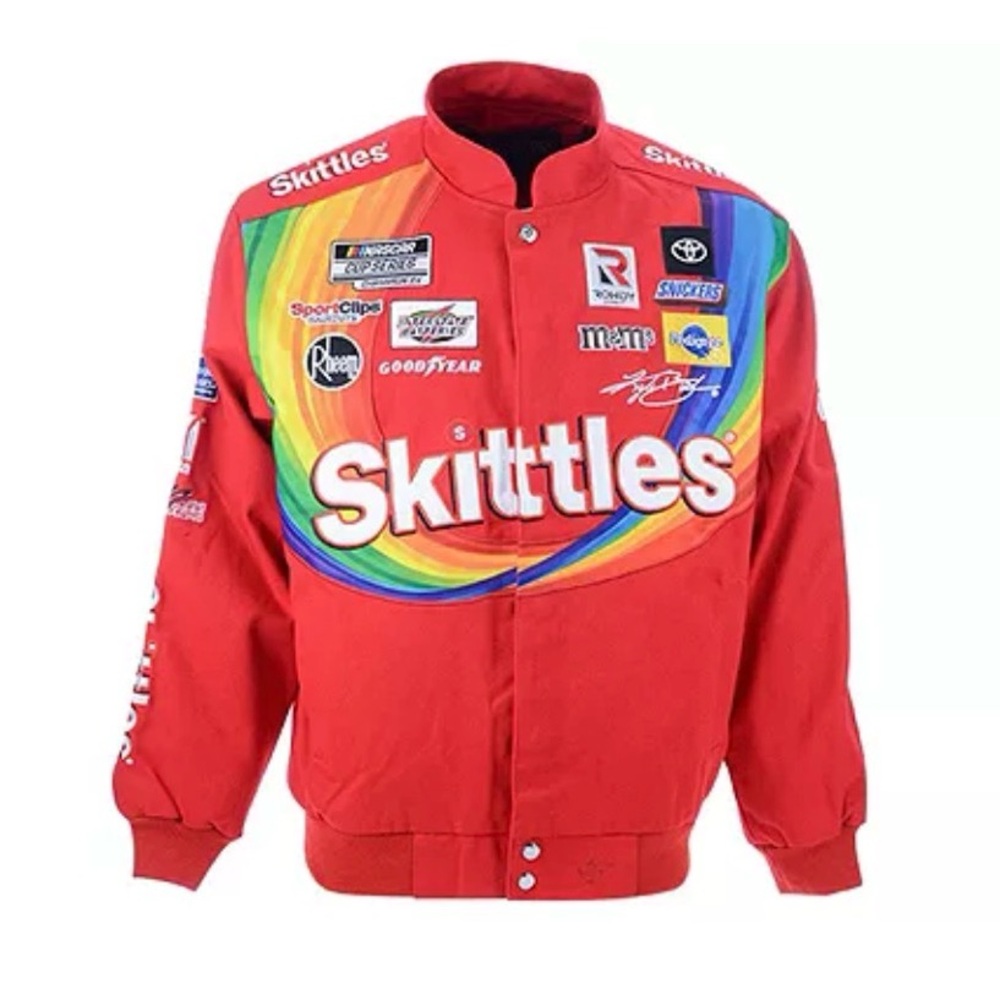 NASCAR Kyle Busch Red Skittles Racing Jacket